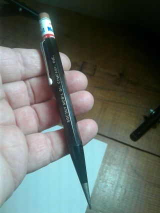Vintage Socony Mobil Oil Company Mechanical Pencil In Good