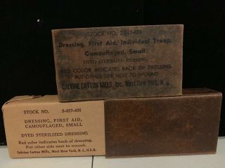 Ww2 Medical Kit Unopen Dressing,  First Aid,  Individual Troop