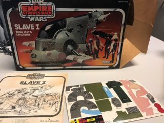 Vintage Star Wars Slave - 1 One 1981 Empire Strikes Back Complete Boba Fett Han
