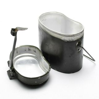 Romanian Army Mess Kit.  Aluminium Military Bowler Pot