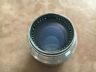 8.  5cm 85mm Rangefinder Contax Zeiss Jena Lens Rare Contax Rf Mount Vintage