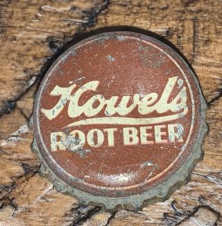 Vintage 1930s Cork Lined Bottle Cap Crown Howel’s Root Beer Soda Minnesota