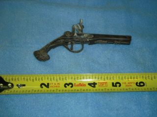 Vintage Miniature Cast Iron Cap Gun/pistol G.  Washington