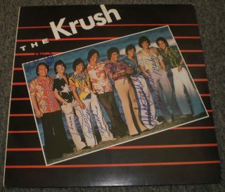 The Krush Self - Titled Autographed By All Members 1981 Hawaii Pacific Fast Ship