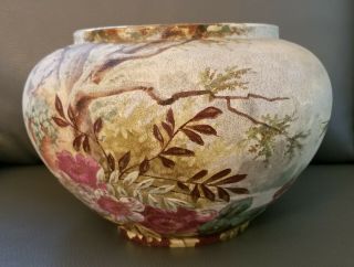 Antique Victorian Edwardian Royal Bonn Porcelain Franz Mehlem Vase Flower Pot 3