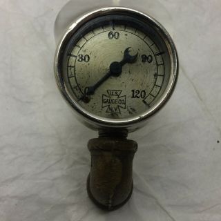Vintage US Gauge Co.  NY Antique Pressure Gauge 0 - 120 2