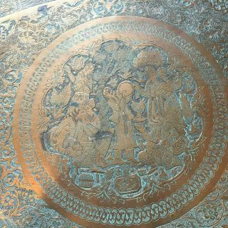 Antique Copper Tray from Lebanon - in the USA 2