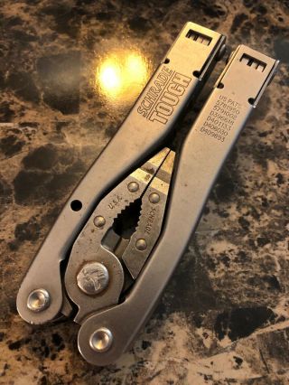 Vintage Schrade Tough Tool Usa Knives Folding Multi Pliers Knife Survival Pocket
