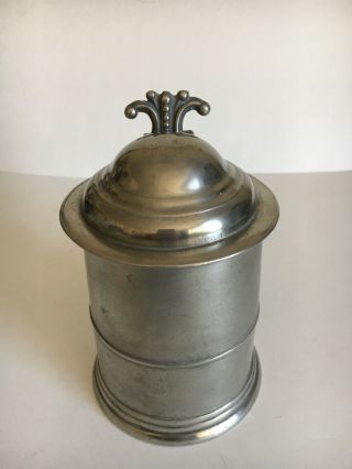 Antique Pewter Dome Lid Tankard,  Probably By John Hardman Of Wigan