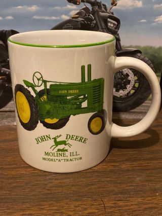 John Deere Coffee Cup Mug Picture Model (a) Tractor Moline Illinois