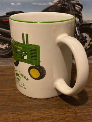 John Deere Coffee Cup Mug Picture Model (A) Tractor Moline Illinois 2