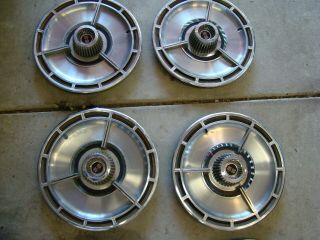 4 Vintage 1964 Chevrolet Impala Ss Hubcaps Wheel Covers