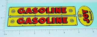 Marx Joy Gasoline Tanker Truck Sticker Set Mx - 013