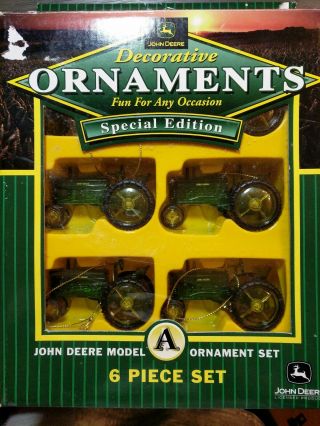 John Deere Special Edition Model B 6 Piece Ornament Set
