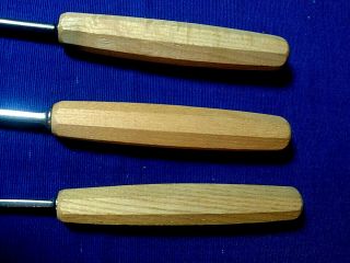 Set of 3 Swiss Made Wood Carving Tools Chisels Knives,  Vintage 3