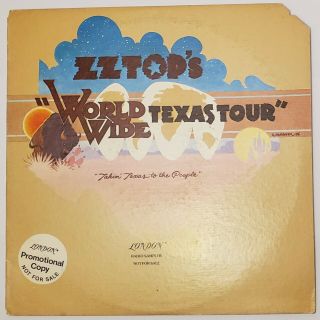 Zz Top Worldwide Texas Tour Radio Sampler Promo 1976 Lp - - Good