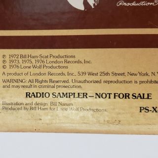 ZZ Top Worldwide Texas Tour Radio Sampler Promo 1976 LP - - Good 2