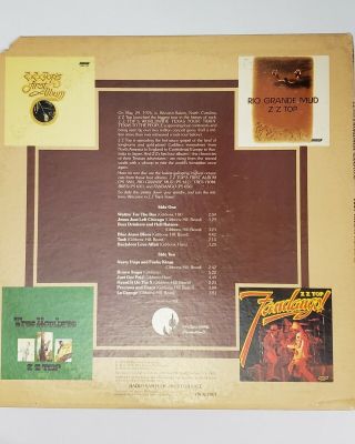 ZZ Top Worldwide Texas Tour Radio Sampler Promo 1976 LP - - Good 3