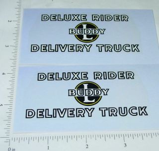 Buddy L Deluxe Rider Delivery Truck Stickers Bl - 100