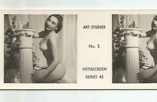 1 Vista Screen Stereoview - Art Studies No.  2 (nudes) Raumbild Type