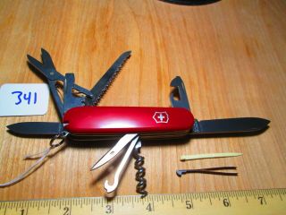 341 Red Victorinox Swiss Army Huntsman Knife