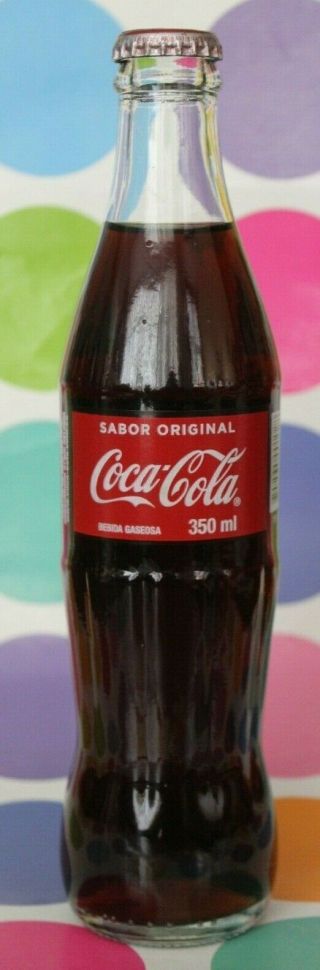 Colombia South America Coca Cola Bottle Acl Size Rare Regular Spanish Language