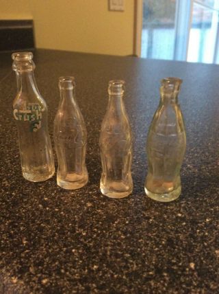 Coca Cola Canada Mini 1930`s Empty Coke Bottles