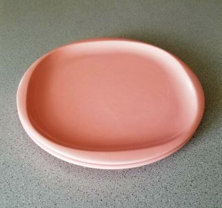 2 Boontonware 1102 - 10 Pink 10 " Plates Vintage Melmac Melamine