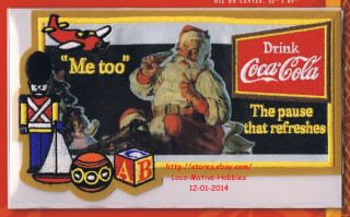 Lmh Patch Badge 1936 Coke Santa Claus Me Too Refreshes Coca Cola Christmas W&w