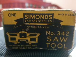 Vintage Simonds Crosscut Saw Tool No.  342 Set Gauge Setting Stake