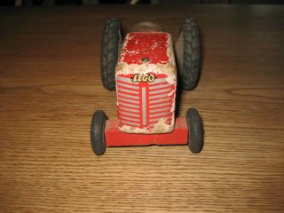 Lego Billund Denmark - Vintage Wooden Tractor - 1950`s.