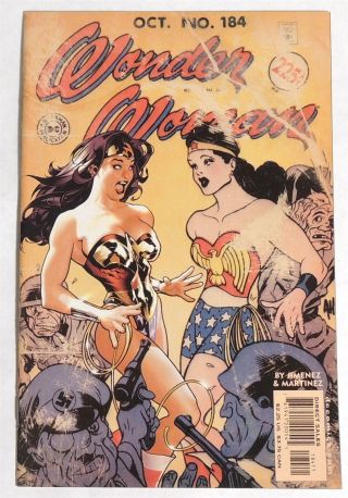 D530.  Wonder Woman 184 Dc Comics 9.  2 Nm - (2002) Cover Art By Adam Hughes