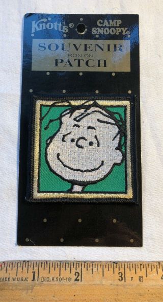 Vintage Knott’s Camp Snoopy Linus Embroidered Patch Peanuts Gang Iron On