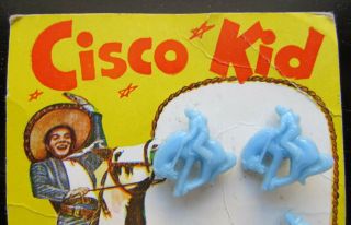 VINTAGE 1950 ' S CISCO KID COWBOY HORSE CLOTHING BUTTONS STORE DISPLAY CARD PREVUE 2