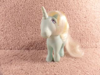 1983 Hasbro Mlp Toy My Little Pony G1 Subbeam Unicorn Pony Glittery Symbols