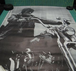 Vintage 1966 Personality Posters 128 (cycle) Peter Fonda On Motorcycle