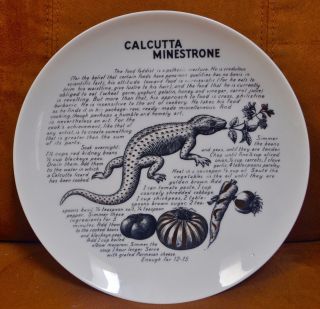 Calcutta Minestrone Fornasetti Recipe Plate For Fleming Joffe