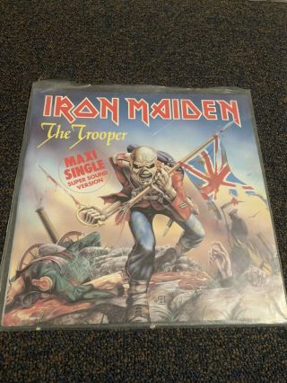 Iron Maiden; 12” Maxi Single; The Trooper B/w Cross Eyed Mary; Germany 1c K052