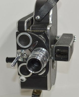 Vintage Bolex Paillard H16 Reflex 16mm Movie Camera W/ Wollensak 3 " F/4 Lens