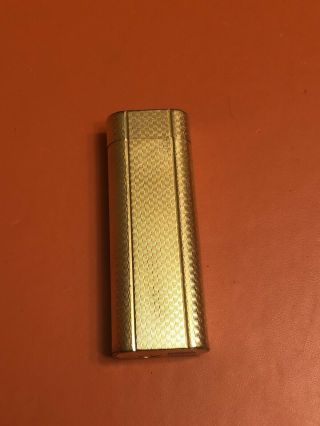 Cartier Gas Lighter Paris 18k Gold Color Oval Vintage