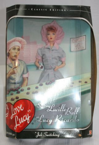 Vintage " I Love Lucy " Barbie Doll " Job Switching " 1998 Nib