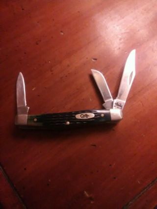 Ntsa Case Xx Usa 3 1/4 " Closed Three Blade " Stockman " Pocket Knife 6344 Ss 2011