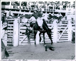 1962 Devere Helfrich Rodeo Photographer Klamath Falls Or Ellensburg Photo 8x10