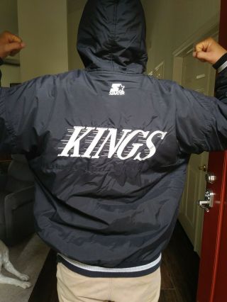 Los Angeles La Kings Starter Jacket Nhl Hockey Vtg 80’s/90’s Xl Extra Large