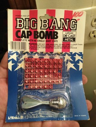 Die Cast Metal Cap Bomb By Larami Big Bang - Includes 48 Caps 1992