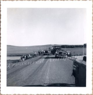 South Dakota Highway Patrol 1950 Ford 1941 International Truck Wreck Photos 2