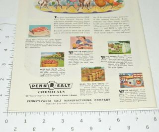 1947 DDT Is Good For Me Vintage Print Ad Penn Salt Chemicals Anthropomorphic 3