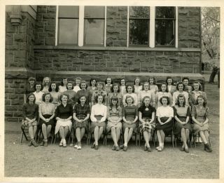 Vintage White Haven High School Class Photo 1950 - 60 Memento Heirloom Girls