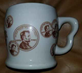 Vintage “the Copper Penny Restaurants” Cup / Mug By Shenango China