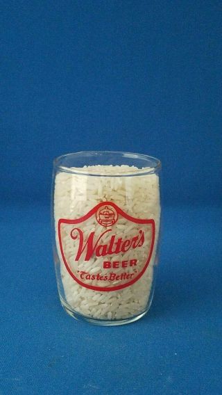 Walters Beer Barrel Glass 1 Wisconsin